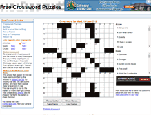 Tablet Screenshot of freecrosswordpuzzles.com.au